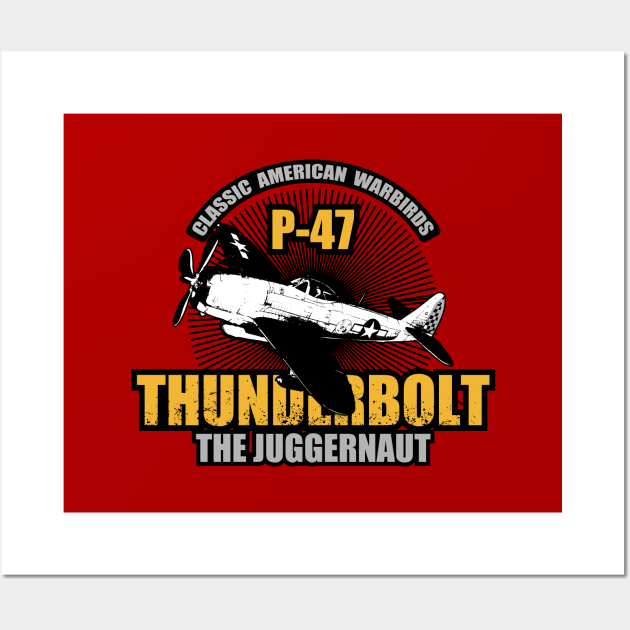 P-47 Thunderbolt Patch Wall Art by Tailgunnerstudios